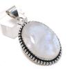 Moonstone Gemstone 925 Sterling Silver Jewelry Pendant 2.05"
