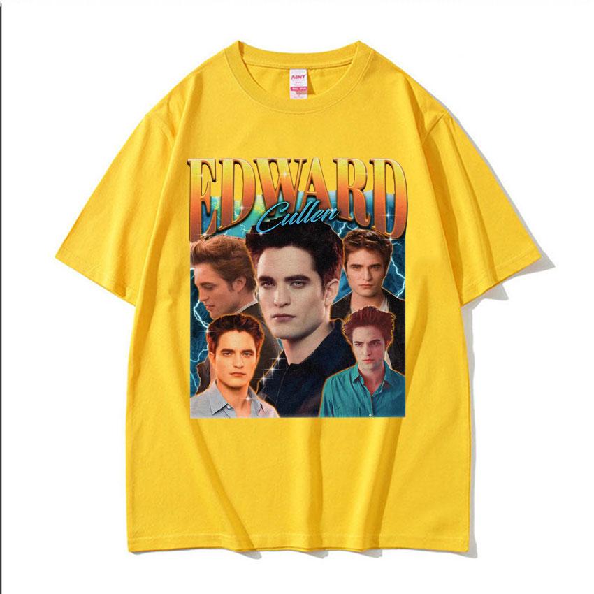 Edward Cullen Retro 90s Graphic T Shirt Twilight Movie Classic Short Sleeve T Shirts Unisex Women Fashion Gothic Streetwear Tshirt
