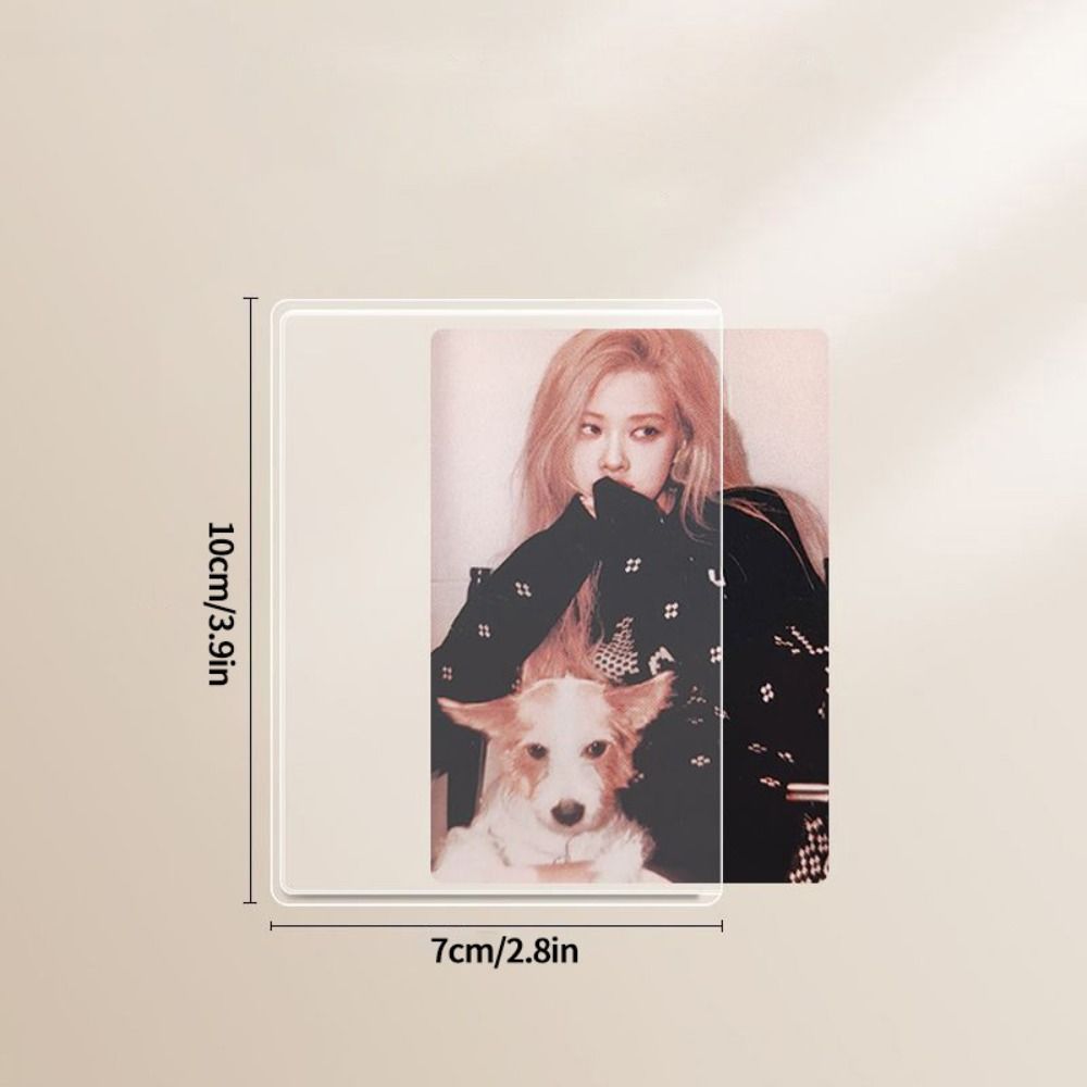 Чехлы для фотокарточек из ПВХ Idol, защитный чехол от царапин, модный держатель для фотокарточек