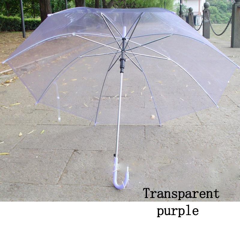 Мода Прозрачный Прозрачный Дождевой Зонт Зонтик ПВХ Купол Свадебный Сувенир