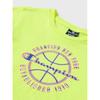 T-shirt Garçon - CHAMPION - Modern Basket - Jaune Fluo - Manches Courtes - Col Arrondi