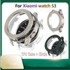 For Xiaomi Watch S3 Smartwatch Bracelet Cover TPU Frame + Replacement Watches Bezel Ring Circle for Xiaomi S3 Protective Case