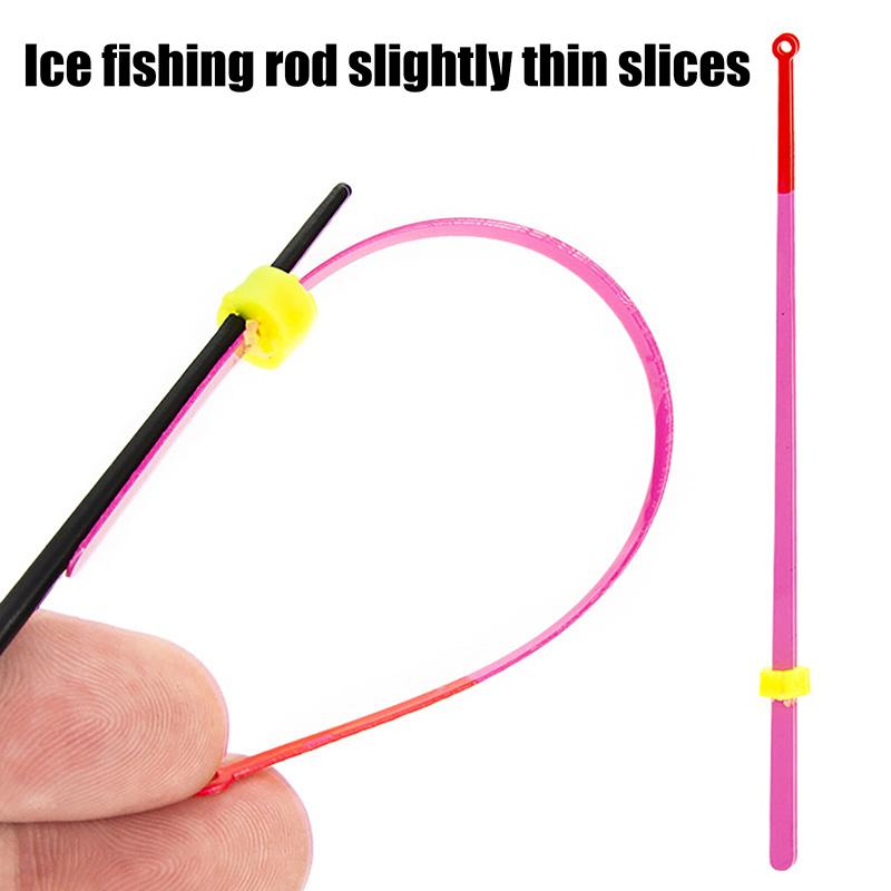 5Pcs/Set Bobber Indicator Fishing Extension Pole 12/14CM Portable Winter Ice Fishing Rod Top Tip Section Fishing Tackle Gear