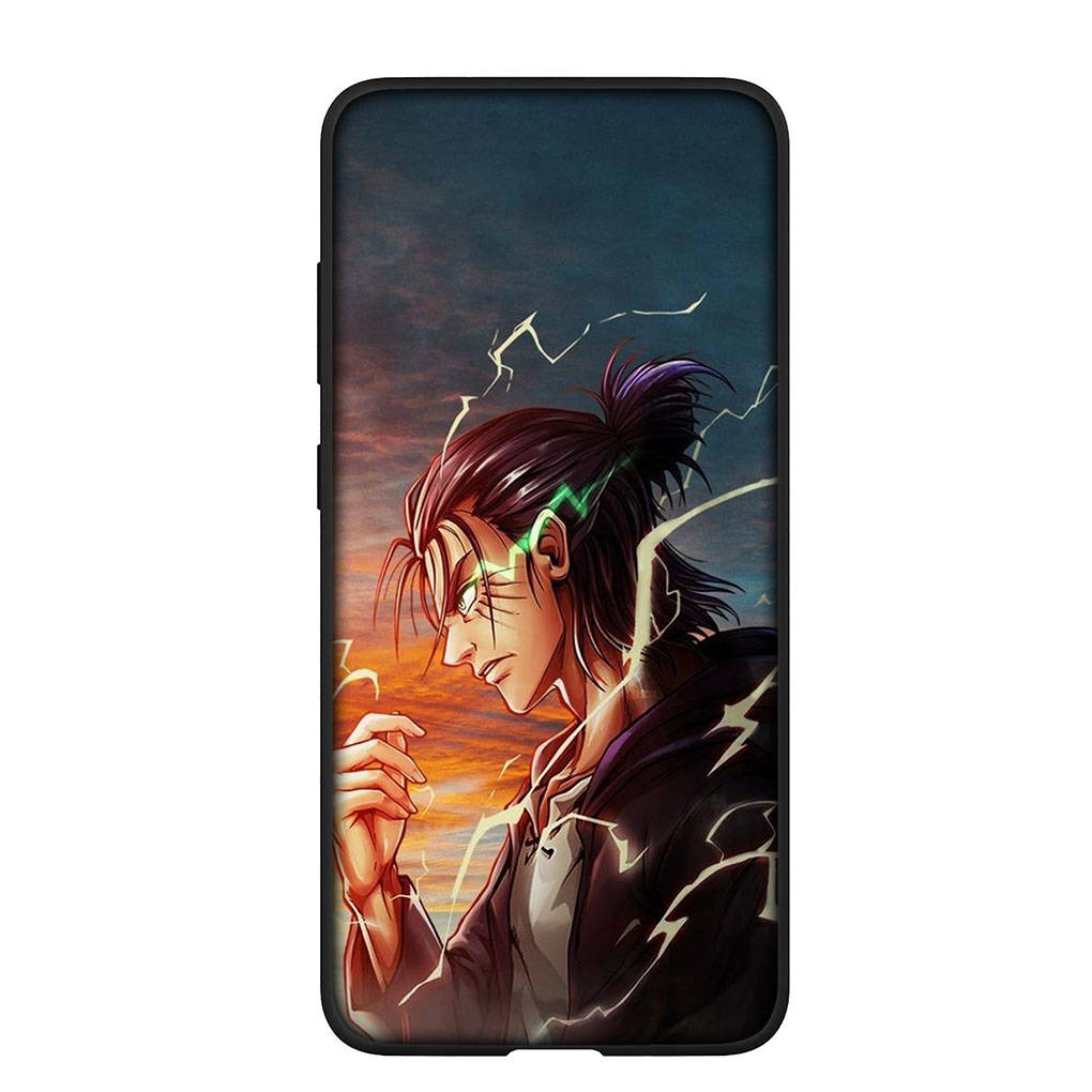 Чехол для телефона для Samsung Galaxy S25 S24 S23 iPhone 16 15 Xiaomi Redmi Note 14 13 12 16E X 11 Pro OPPO Moto Huawei Аниме Леви Атака Титанов Эрен Обложка