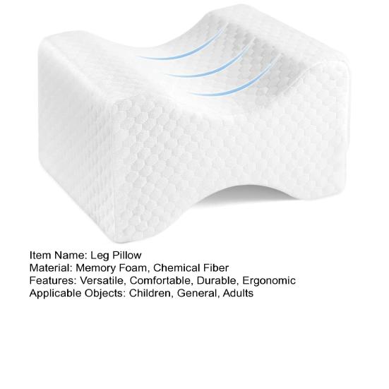 Подушка для ног Удобная подушка для колена из пены с эффектом памяти, прочная поддерживающая подушка для ног для тех, кто спит на боку