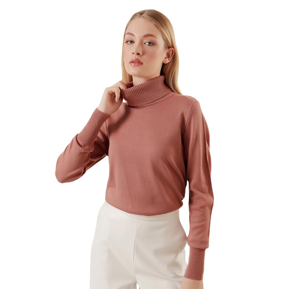 Fierte Женский свитер Bgdt47000 Водолазка Трикотаж