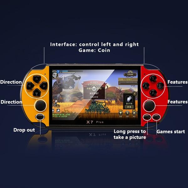 Игровой автомат X7 Plus HD 3000+ Бесплатная классическая игра Память 8 ГБ Видеоигра Можно подключить телевизор