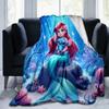 1pc Mermaid Printing Blanket - Soft, All-Season Throw for Living Room, Bedroom,Travel