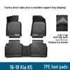 Kia K5 (2016-2019) Салонные коврики TPE: Легко чистить, Нескользящий, Экологичный