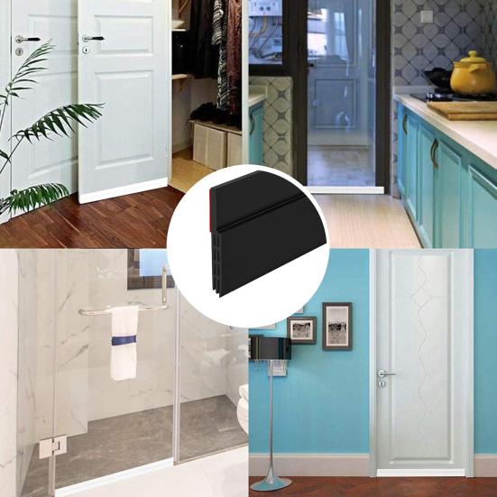 Нижняя уплотнительная лента двери Пробка Самоклеящаяся Противоскользящая Звукоизоляция Влагоизоляция Предотвращает блокировку насекомых Солнечный свет Пыленепроницаемость Защита Звук