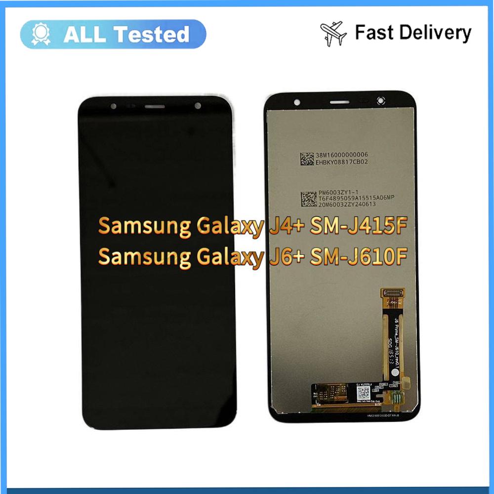 Полная сборка LCD-экрана и сенсорного стекла для Samsung Galaxy J4+ J4 PLUS J6 PLUS SM-J415F