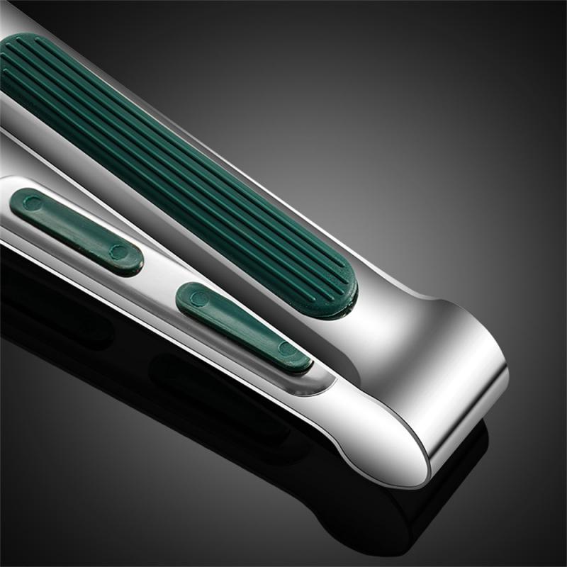 7/9/12 дюймов 304 нержавеющая сталь зажим для еды барбекю гриль стейк зажим для еды силиконовая нескользящая ручка щипцы для хлеба вечеринка кухонные принадлежности