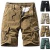 Men's Casual Color Outdoors Pocket Beach Work Trouser Cargo Shorts Pant
