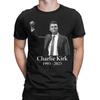 Мужская футболка REST IN PEACE Charlie Kirk 1993-2025 Футболки Новинка Пляжная футболка Y2K Повседневная Повседневная Топы из чистого хлопка Большие размеры