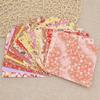 20pcs/pack Gold Lines DIY Folding Flower Crane Handmade Craft Paper Scrapbook Decor Kids Origami