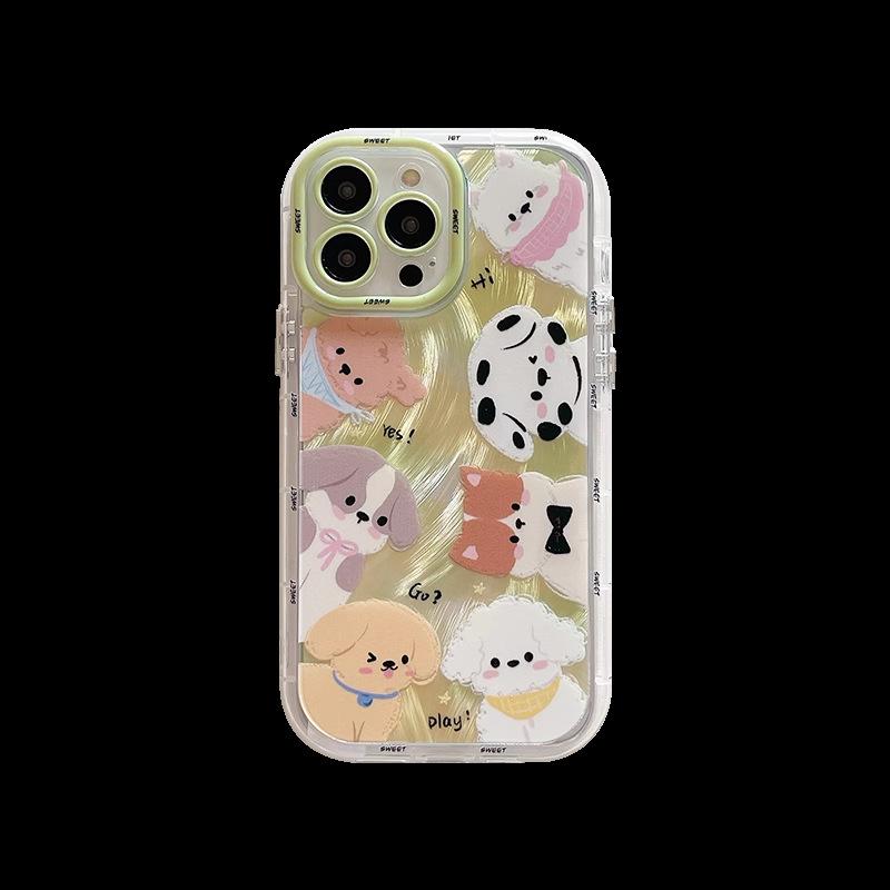 For Cute Dog for IPhone16promax for Apple 15 Mobile Phone Case 12pro Purple Max Creative for IPhone