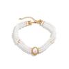 French Elegant Multi-layer Imitation Pearl Neck Chain Temperament Light Luxury Beaded Round Pendant Necklace