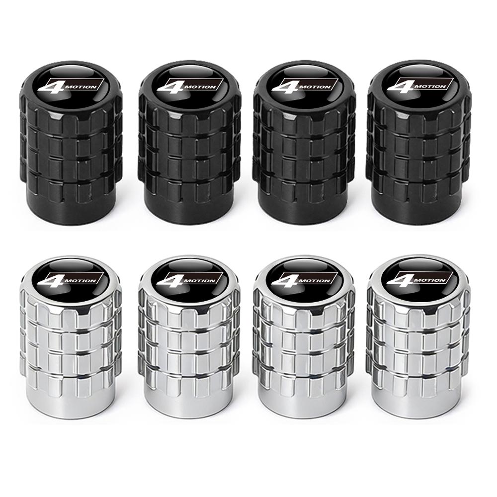 4Pcs Metal Car Tire Valve Stem Caps Auto Accessories For Volkswagen VW R Line Jetta GTI Golf 5 7 Caddy Passat b6 b8 Tiguan Polo zh2