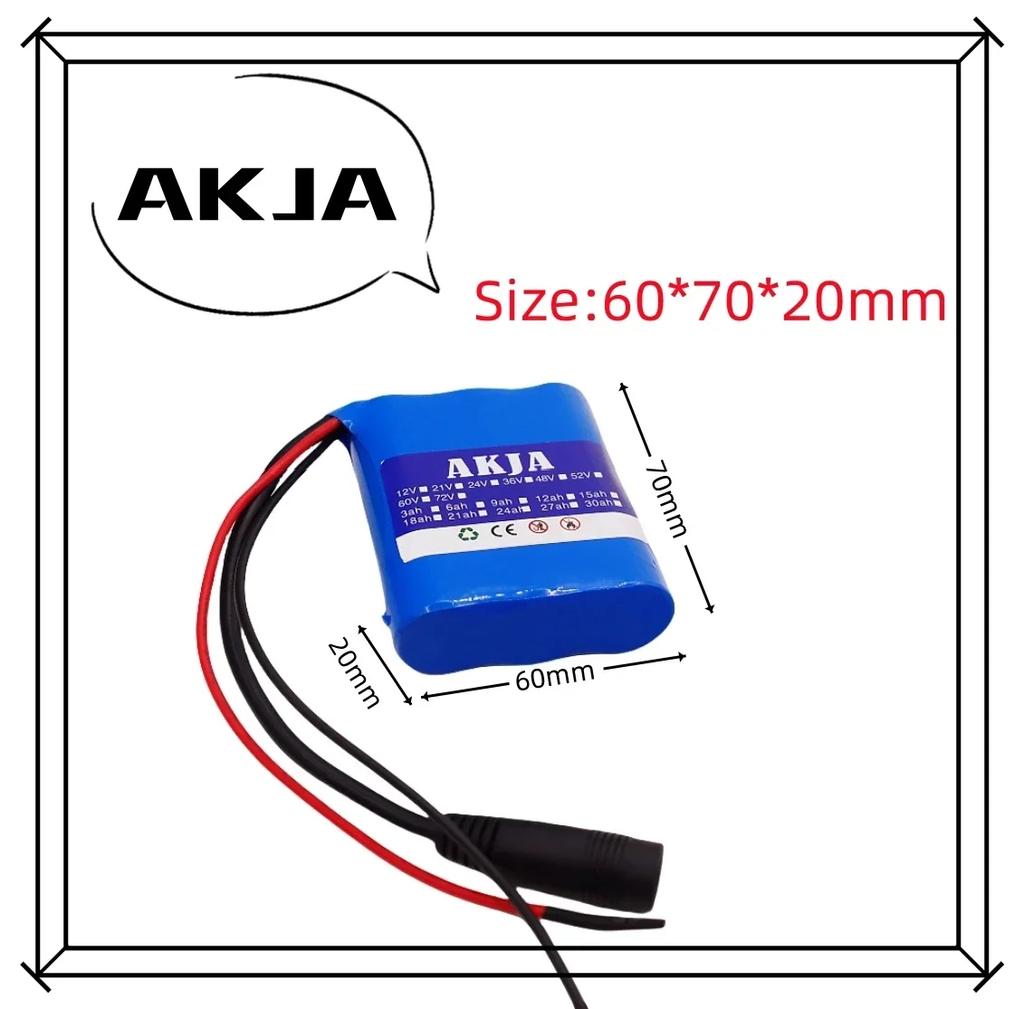 Air Fast Transportation 3S1P12V3Ah Battery Pack 18650 Lithium Ion DC12.6V Super Large Capacity Rechargeable Battery with BMS