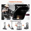 SucceBuy 460 lbs Stair Climbing Cart Folding Hand Truck Dolly with Handle 6 Wheels & 2 Ropes for Shopping Moving Warehouse