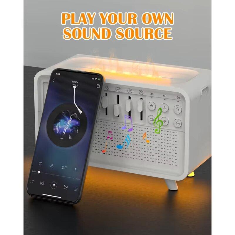 Аромаувлажнитель с ночником для сна, генератор белого шума, ультразвуковой диффузор эфирных масел для домашней спальни