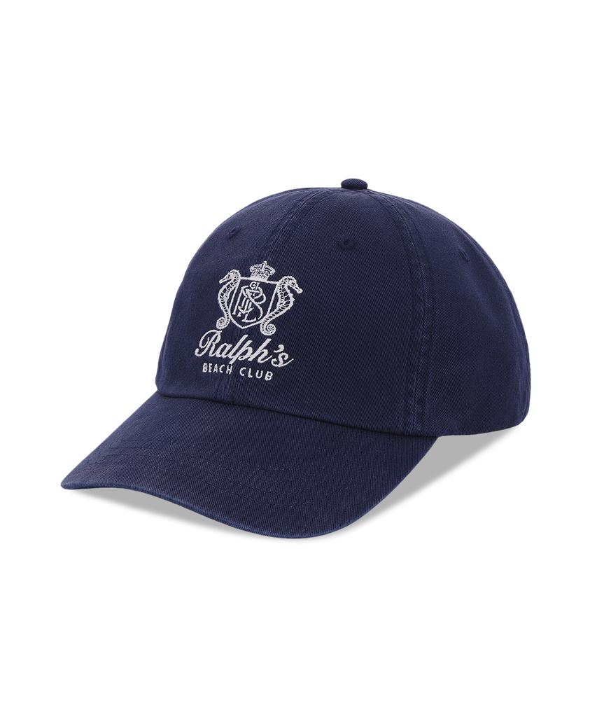 POLO RALPH LAUREN Кепка-бейсболка из твила Ralphs Beach Club - Темно-синий