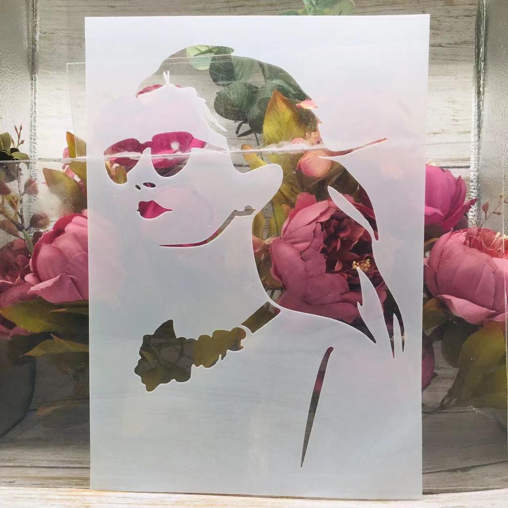 A4 29 см модные многослойные трафареты для девочек «сделай сам», настенная живопись, раскраска для скрапбукинга, тиснение, декоративный шаблон для альбома