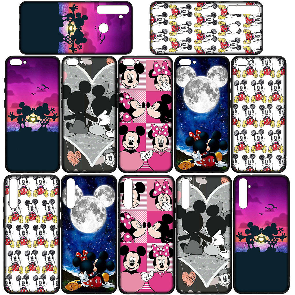Чехол для телефона Samsung Galaxy S24 S23 iPhone 16 15 14 Xiaomi Redmi Note 13 12 11 8 Plus 10 9 Pro Max X XR A16 OPPO Huawei Mickey Minnie Mouse Cover