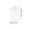 4Pcs Qtip Holder Dispenser with Lids Clear Acrylic Bathroom Jars Swab Storage Multifunction Acrylic Cosmetic Makeup Organizer