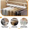 6 in 1 Trouser Hanger, Space Saving Trouser Hanger, Trouser Hangers, Sliding Trouser Rack, Clothes Hangers, Multifunctional Hook Hook Hanger, Trouser