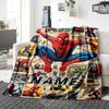Custom Name Wolverine Superhero Artwork blanket for Couch & Bed, Plush Cozy Fuzzy Blanket Super Soft & Warm Blankets for Fall and Winter. 09088