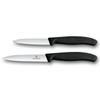 Набор из 2-х ножей VICTORINOX Lucky Sharp Paring 10 см Wave Straight для разных посудомоечных машин Swiss Classic Paring Fruit Bread Set, нож, лезвие, лезвие, лезвие,