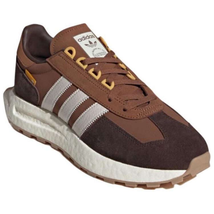 Adidas Originals Retropy E5 Boost Comfortable Versatile Non-Slip Wear-Resistant Low-Top Running Shoes Unisex Running Shoes Brown Yellow JQ0006