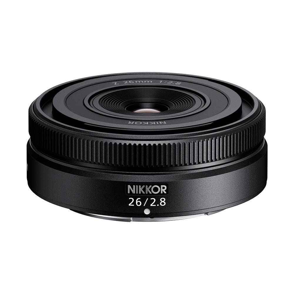 Nikon NIKKOR Z 26mm Prime Z Black F/2.8 Lens, Mount, Full-frame Compatible,