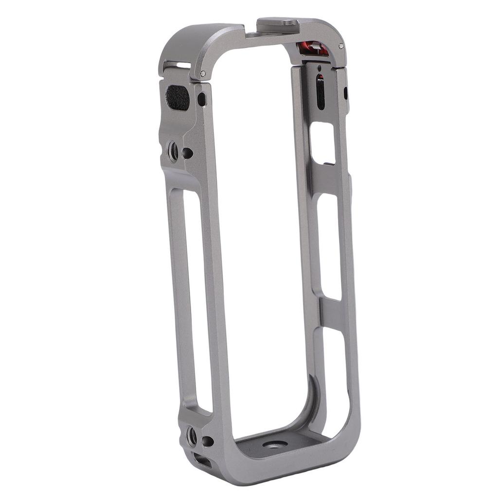 Camera Cage Fit for Insta360 X5 Action Camera Aluminum Alloy Camera Protective Frame with Lens Cap Cold Shoe 1 4 Inch