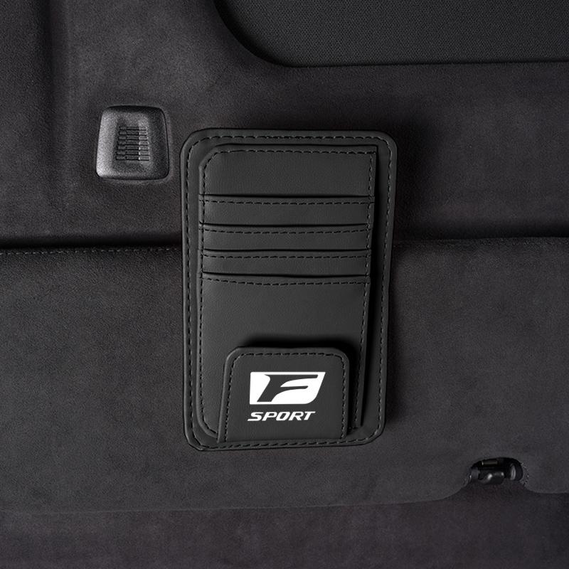 WDM2 2026 Hot Interior Stickers Car Sun Visor Card Bag Storage Clip Glasses Storage Accessories For Lexus F SPORT ES UX 300e GS GX IS