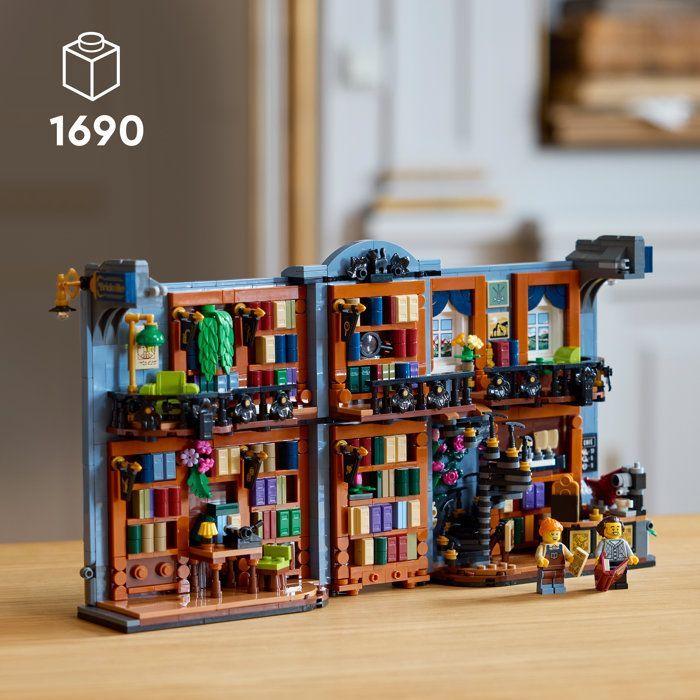 LEGO Icons 11379 - La Librairie : Book Nook - Décor Serre-Livres 1690 Pièces - Set pour Adulte - A partir de 18 ans