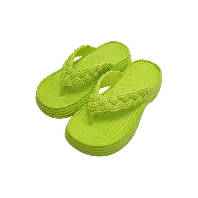 Soft Sole Platform Flip Flops Woman Clip Toe Eva Non-Slip Cloud Slippers Women 2024 Summer Thick Bottom Bathroom Slides Sandal