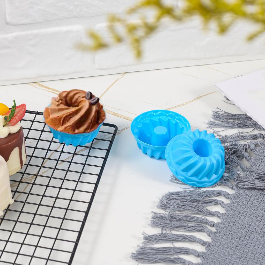 12pcs Silicone Pumpkin Muffin & Cake Cups Set for Pudding