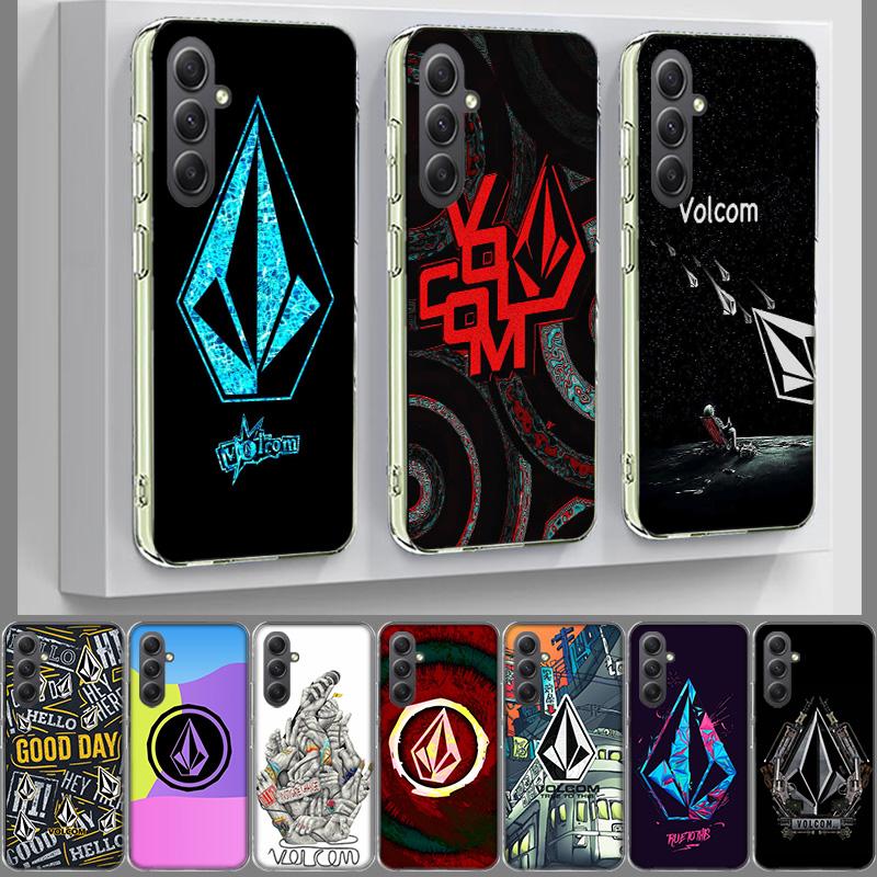 Volcom Logo Phone Case for Samsung A17 A37 A57 A07 A16 A26 A36 A56 A06 A02S A12 A22 A32 A52S A04S A14 A24 A34 A54 A03 A13 A33 A5
