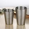 350/500ml Cup Portable Outdoor Stainless Steel Cup Drinking Mug Coffee Tea Beer Mug Travel Camping Metal Cup Water Cup Drinkware