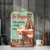 Metal Tin Vintage Dr Pepper Sign Animal Warning Funny Xmas Man Cave Cola Home Decor Metal Band Beer Retro Restaurant Gifts