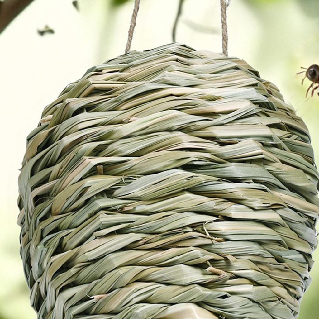 Moisture Resistant Artificial Hornet Nest Decoy for Wasp Deterrence Outdoor Hanging Hornet Nest for Gardens and Patios