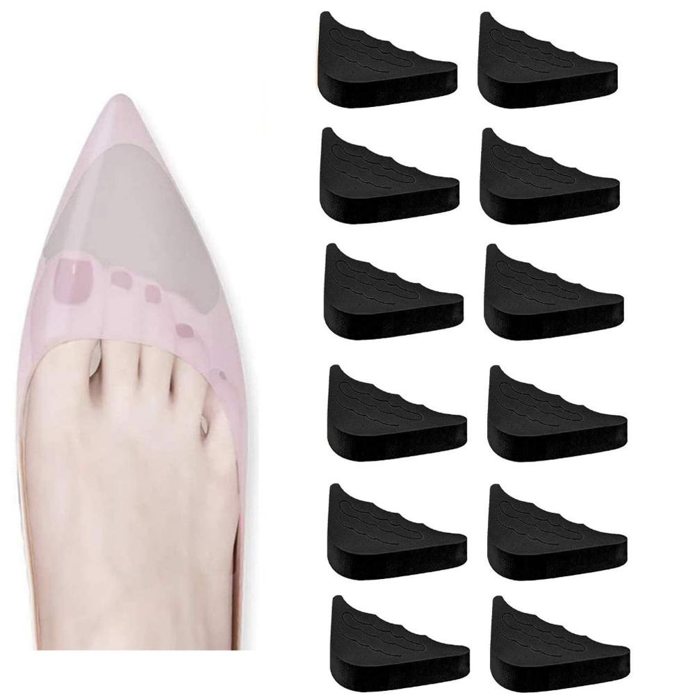 6 Pairs Adjustable Toe Filling Insoles for Forefoot Sponge Toe Plug Shoe Inserts, Foot Pads for Flat Sneakers & High Heels