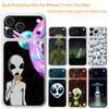 Смешной Космический НЛО Инопланетная Штука 3D Наклейка на Весь Корпус для iPhone 17/Pro/Pro Max Цветная Задняя Защитная Наклейка