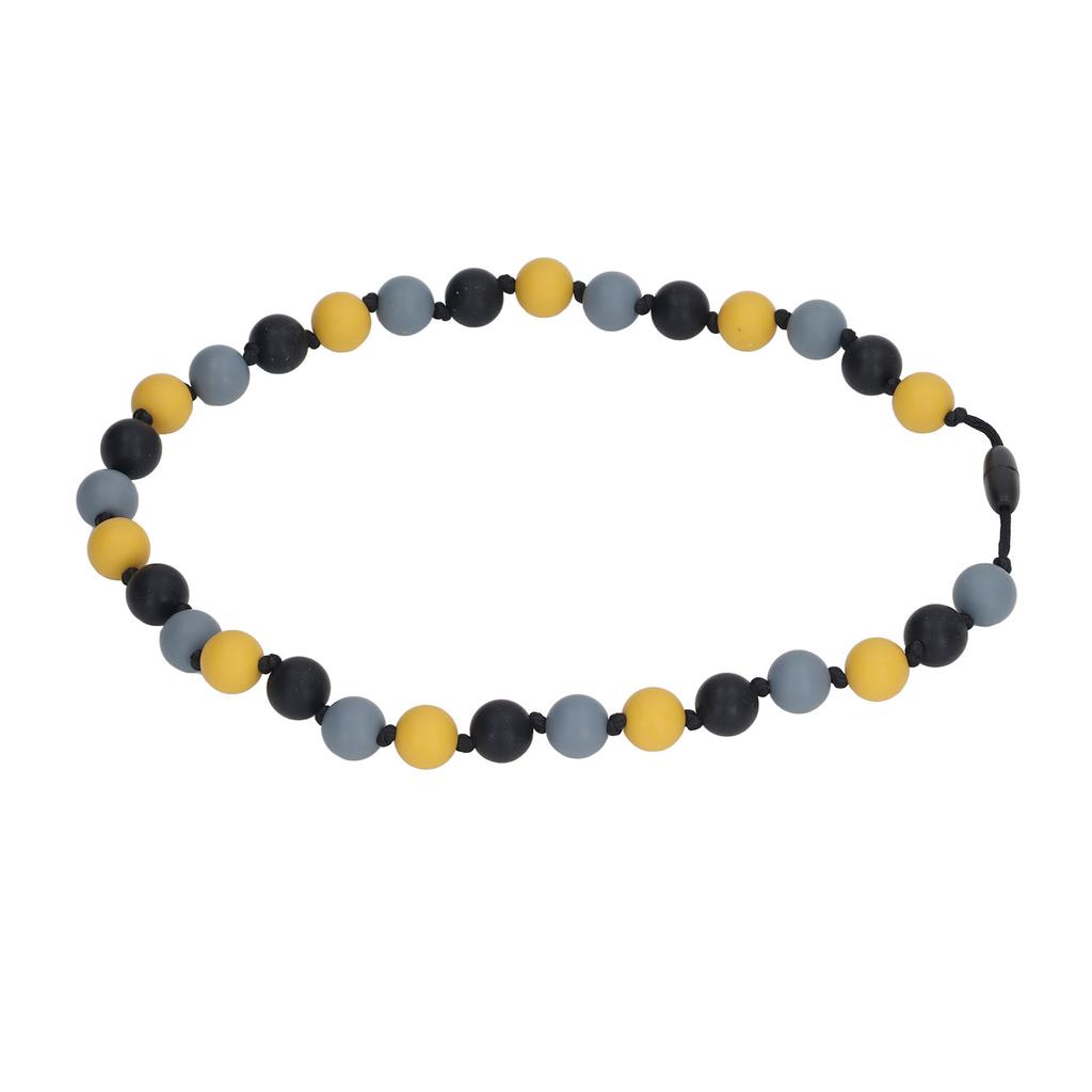 Baby Teething Necklace Anxiety and Stress Reduction Safe Silicone Teething Necklace for Kids