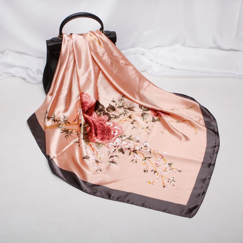 High-quality Luxurious Silk Scarves Headband Scarfs Neck Scarf For Women Chain Silk Scarf Women's Decorative Shawl