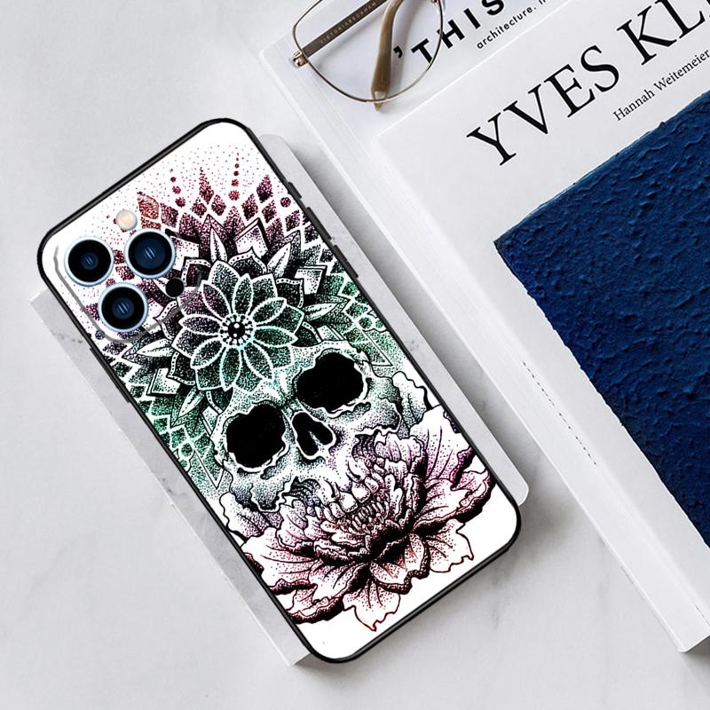 Mandala Pattern Case For iPhone 17 Air 15 14 13 12 11 16 Pro Max Mini 16 15 Plus 16e Funda Silicone Cover