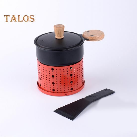 Портативная сырная печь с подсвечником и лопаткой, экономящая место, простая и элегантная плавильная печь для сыра, многофункциональная сковорода-жаровня