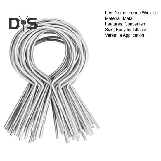 100 шт. оцинкованных зажимов для проволоки для забора, простая установка, надежные металлические зажимы для столбов забора для любителей делать все своими руками